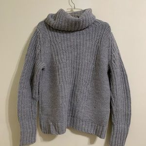 Grey turtleneck